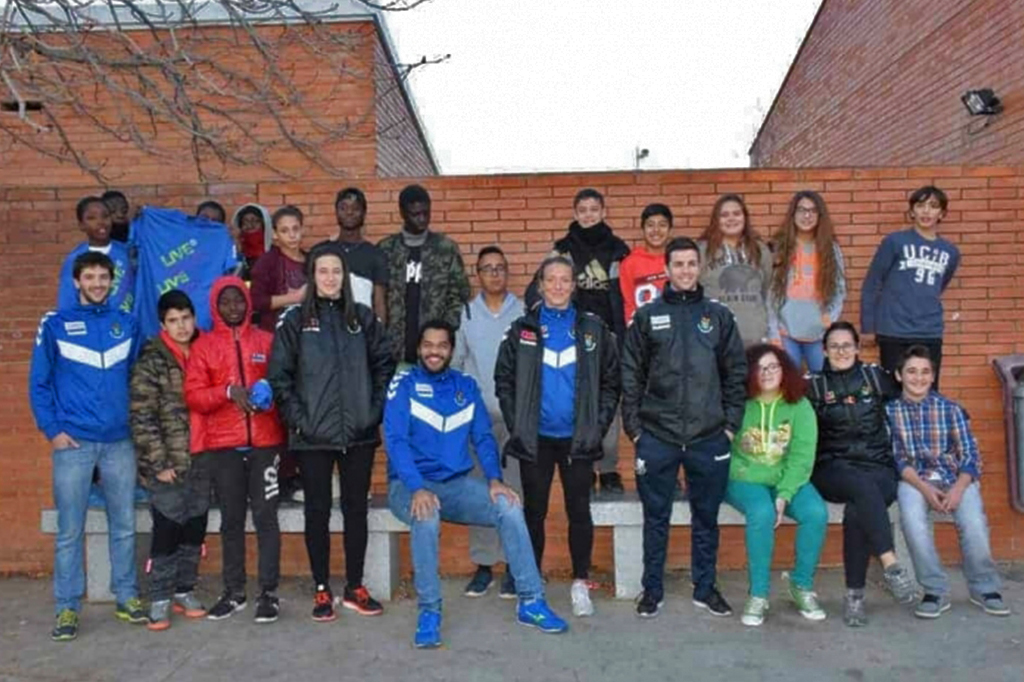 The BM Granollers visits the youth of the RAI-ESO program